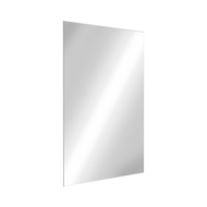 3453-Rechthoekige zelfklevende spiegel in RVS, H. 600 mm